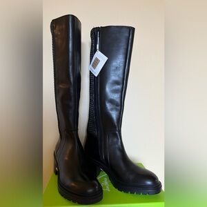 NWT- Geox Women’s Black Knee High Boots - Genuine Leather Respira Design -Sz 6.5